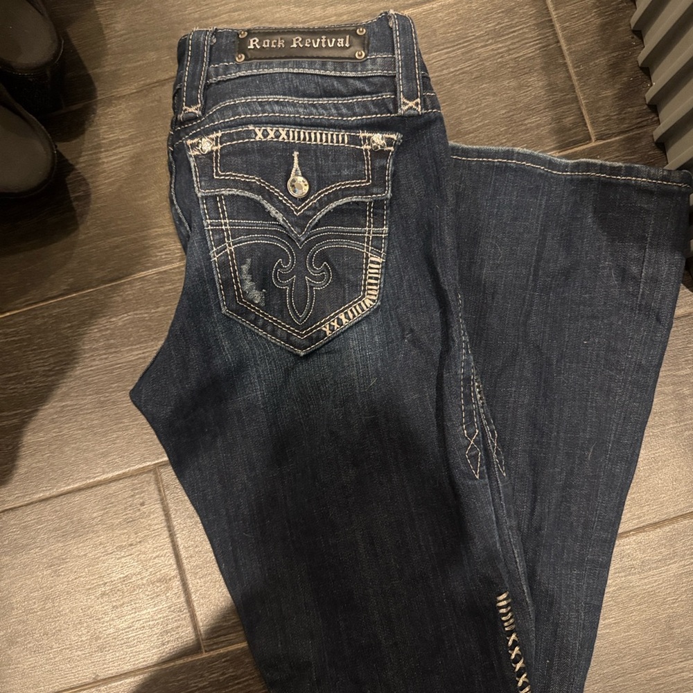 Rock Revival Dark Blue Boot Cut Jeans